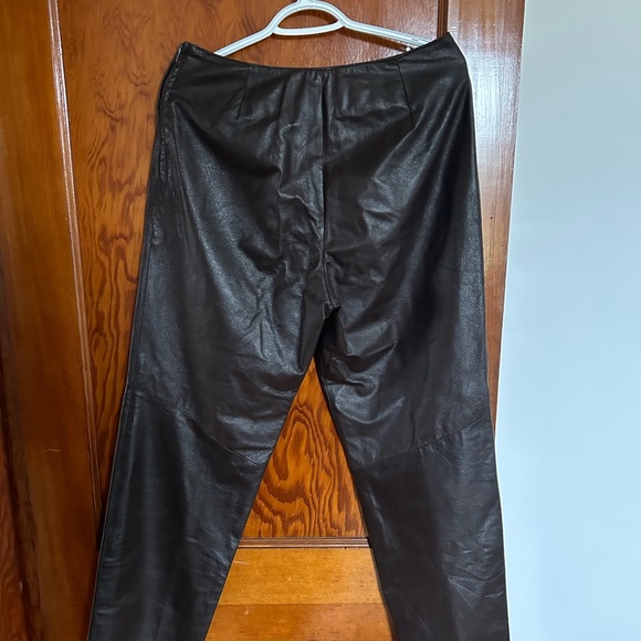 Espresso Danier Genuine Leather Pants - Picture 2 of 3
